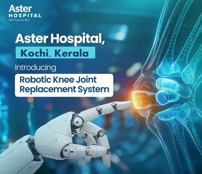 Robotic joint replacement in Aster
